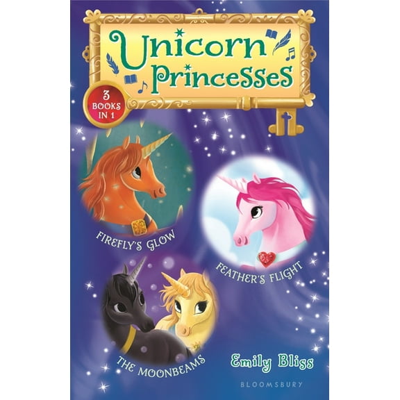 Unicorn Princesses Unicorn Princesses Bind-Up Books 7-9: Firefly's Glow, Feather's Flight, and the Moonbeams, (Hardcover)