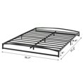thumbnail image 2 of Negra low tamaño completo - sized marco de cama: 6 - pulgada heavy - duty metal platform, no box spring, noise - free, non - slip, easy to assemble, 2 of 7