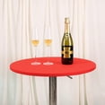 thumbnail image 1 of HSHDLDF JISEN Nappe Ronde en Spandex pour Cocktail, Ajustée et Extensible, Bonnet de Table 30 Pouces A-Red, 1 of 5