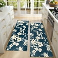 thumbnail image 4 of Kitchen Rugs Sets Of 2,Pioneer Flower Floral Print Pattern Anti Fatigue Kitchen Mat Rugs Non Slip Washable,Decorative Kitchen Floor Mats for Kitchen,Sink,Laundry,17"X47", 4 of 5