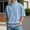 Blue, variant on Waffle Polo Shirts for Men Summer Casual Fashion Short Sleeve Stand Collar Quarter Zip Pullover Plain Tshirts