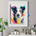 thumbnail image 4 of Border Collie Watercolor Canvas Wall Art 15.75x11.81 Inches, 4 of 8