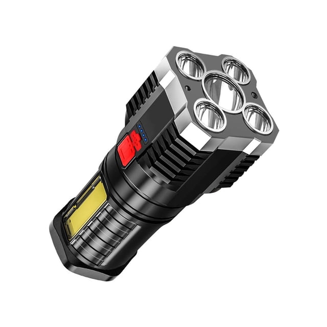 Soidarity Linterna impermeable IPX4, linterna portátil potente de 3 modos, linterna para acampar, herramienta de iluminación para mochilero al aire Plata Soidarity OD029160-01