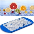 thumbnail image 5 of 2 moldes para cubitos de hielo de 160 unidades, bandejas de cubitos de hielo de silicona de fácil liberación, molde de bandeja de silicona para pudín de barra de cubitos congelados, bandeja, 5 of 5