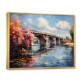 thumbnail image 2 of Designart "Bridge at Argenteuil Impressionistic Beauty I" Bridges Floater Framed Wall Decor, 2 of 7