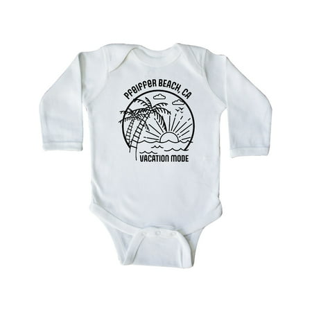 

Inktastic Summer Vacation Mode Pfeiffer Beach California Gift Baby Boy or Baby Girl Long Sleeve Bodysuit