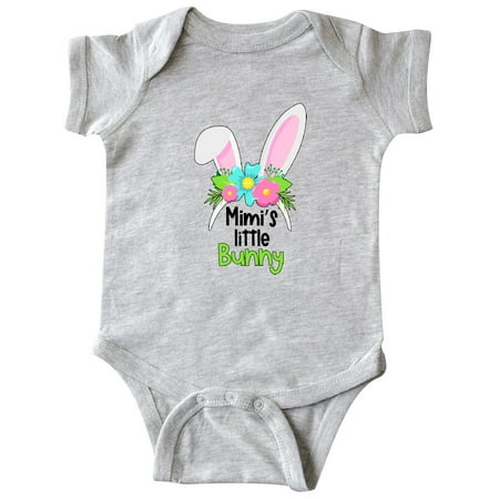 

Inktastic Mimi s Little Bunny Cute Easter Bunny Ears Gift Baby Boy or Baby Girl Bodysuit