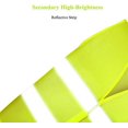 thumbnail image 3 of WeiHuan Toys Chaleco reflectante de seguridad, chaleco transpirable, alta visibilidad 360°, doble cinturón de alta visibilidad, lavable, para conductores trabajadores unisex (10, amarillo), 3 of 5