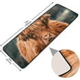 thumbnail image 2 of SKYSONIC Highland Cow Cattle Meadow Runner Rug, 2'¡Á6' with Rubber Backing Funny Animal Non Slip Entryway Rug Runner Washable Soft Area Rug Carpet for Hallway Bedroom Kitchen Decor, 2 of 6