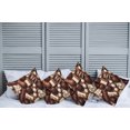 thumbnail image 2 of Ambesonne Chocolate Throw Pillow Cover 4 Pack, Candy Sweets Truffles, 20", Dark Brown Ivory, 2 of 7