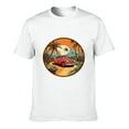 thumbnail image 2 of General White T Shirt Boys with Coconut Tree Cartoon Pattern White, 2 of 3