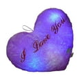 thumbnail image 2 of AZXY Plush Heart-Shaped Colorful Night-Light Pillow, Soft Glowing Decorative Cushion for Sofa Couch Bed, Sweet Love Gift for Lover Kids, Decorations for Valentines Day Mothers Day Christmas, 2 of 6
