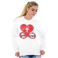 thumbnail image 3 of Faith Hope Love Cross Eternal Life Women Crewneck Sweatshirt Brisco Brands S, 3 of 6