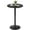 Black/Black, variant on Homall 1 Piece Bar Table Height Adjustable Bistro Pub Table Cocktail Round Table with Metal Base, Black/Black
