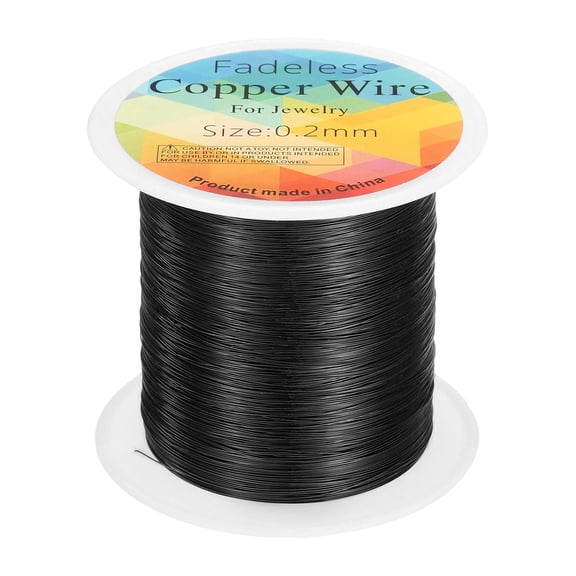 Uxcell Artistic Wire 328ft 32 Gauge Copper Craft Wrapping Wire, Black