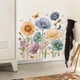 thumbnail image 5 of Hogar y jardín, Adhesivos de pared, Flores pintadas Dormitorio Sala de estar Decoración del hogar Adhesivos de pared, la pegatina, 5 of 7