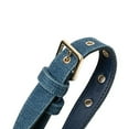 thumbnail image 5 of Pre-Owned Valentino Studded Waist Bag/Body Bag in Blue and Silver Denim Leather for... (Good), 5 of 10