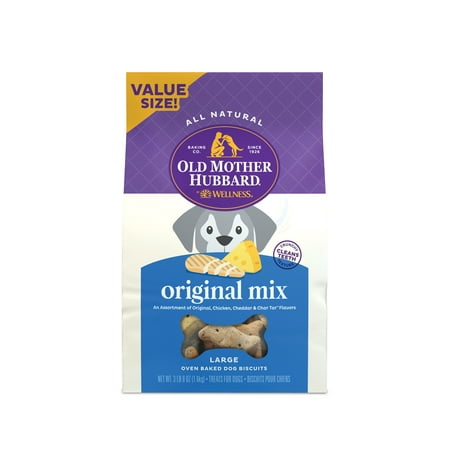 UPC: 0076344101406 | Old Mother Hubbard by Wellness Classic Original Mix Natural Large Biscuits Dog Treats  3.5 lb bag