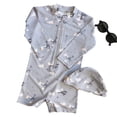 thumbnail image 2 of LYMAYTER 6M-8Y Baby Boy One Piece Swimwear Long Sleeve Quick Dry Print Comfortable for Swimsuits, 2 of 8