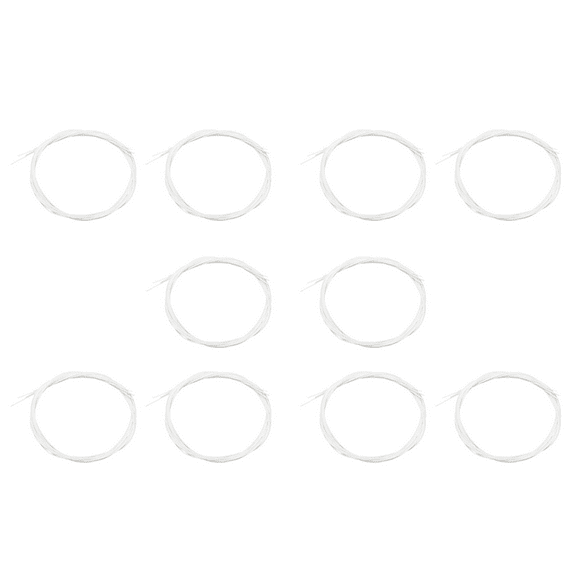 40pcs/Set White Nylon Ukulele Strings Replacement Part for 21 Inch 23 Inch 26 Inch Stringed Instrument