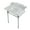 Carrara, variant on Kingston Brass LMS30M81ST Dreyden 30" Carrara Marble Console Sink with Stainless Steel Legs (8-Inch, 3-Hole), Carrara Marble White/Polished Chrome