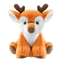 Fwttom Stuffed Animals Plushie - Cute Fawn Plush Figure Toys Sitting Position Stuffed Animals for Girls, Adorable Doll Home Decor