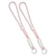 thumbnail image 2 of 2 piezas de correas de muñeca para guantes de esquí, cordón antipérdida, correa de muñeca para mano, cordón para Rosa Blanco, 2 of 9