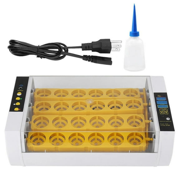 Egg Incubator,24 Eggs Incubator Temperature Egg Hatcher Incubator Compact and Lightweight