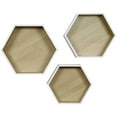 thumbnail image 4 of Sorbus Floating Hexagon Shelves - Hexagon Frame Design for Photos, Decorative Items, and Much More (Set of 3, White), 4 of 7