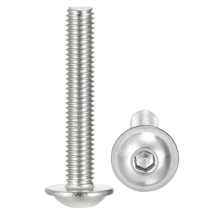 

Uxcell M5 x 30mm 304 Stainless Steel Flanged Button Head Socket Cap Screws 25 Pack