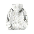 thumbnail image 6 of Cnbwig Girls Hooded Kids Girl Sweatshirts Pullover Drop Shoulder Children Camo Maple Leaf Printed Long Sleeve Hoodie Sports Oversize with Pocket Sweatshirt Toddler Blouses A-Light Gray 11-12 T, 6 of 7
