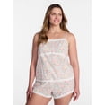 thumbnail image 2 of Joyspun Women's Sleep Cotton Cami and Shorts Set with Lace Trim, Sizes XS-3X, 2 of 6