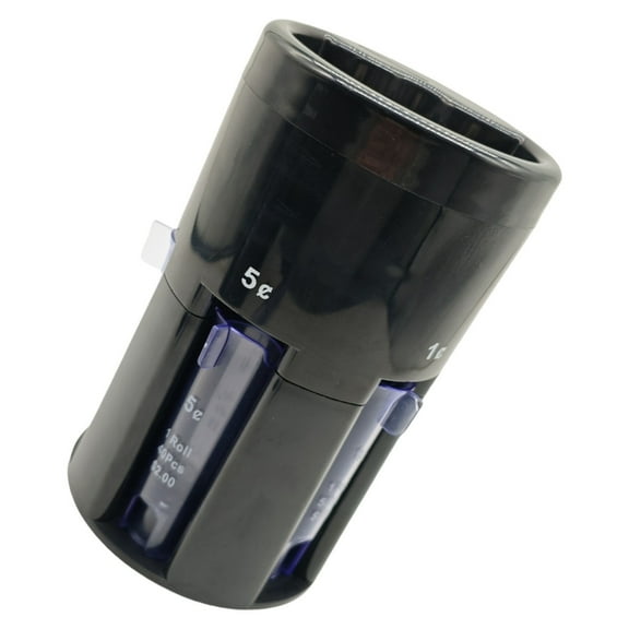 WINDLAND Precisions Coin Counter Machine 5 in 1 Organizers Includes Tube for Spare Change Storage Automatic Coin Sorter Device