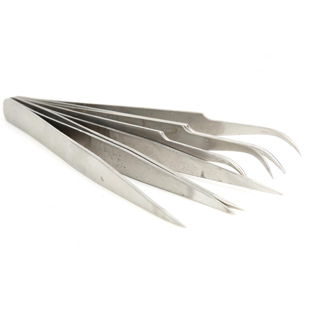 Pince Droite 4 Pcs Pince en Acier Inoxydable Pince Compacte et Légère