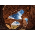 thumbnail image 2 of Pablo De, Juan 24x18 White Modern Wood Framed Museum Art Print Titled - Double Arch., 2 of 4