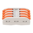 thumbnail image 2 of Terminal de abrazadera de bloque de cables, conector de conductor de abrazadera de bloque de cables de 5 piezas Conector de bloque de terminales rápido multifuncional, 2 of 9