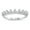 Clear, variant on Multicolor Cubic Zirconia Royal Crown Ring Sterling Silver Size 9