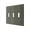 Antique Nickel, variant on Deltana Swp4763 Contemporary Metal Finish 6.5" W 3 Gang Triple Toggle Switch Wall Plate -