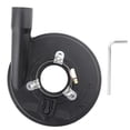 thumbnail image 2 of 5 Inch Dust Shroud, Anti-Impact Strong And . Compact Size Rubber Sleeve Of Iron Core Metal Clips Grinding Shroud, Polycarbon PC Material for Workshop, 2 of 7