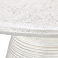 thumbnail image 4 of Pemberly Row 47" Stone Concrete Outdoor Round Dining Table White, 4 of 4