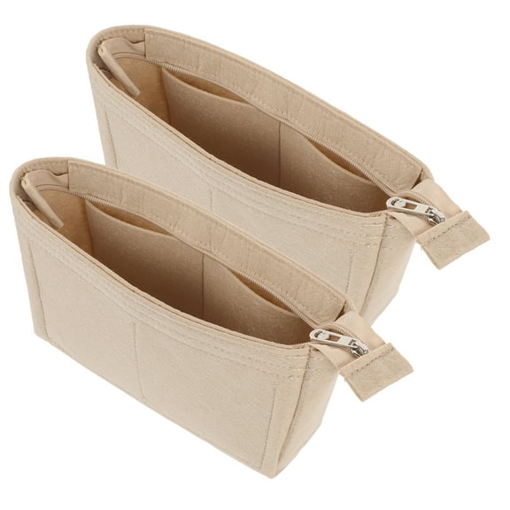 Brandonz 2pcs Purse Organizer Inserts Insert Bag Organizer Small Handbag Purse Insert Purse Felt Inserts