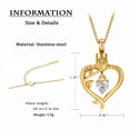 thumbnail image 2 of Rose Heart Ashes Necklaces for Women Heart Love Story Rose Flower Cremation Memorial Jewelry Urn Pendant Necklaces Keepsake for Her Mom Wife Girlfriend, 2 of 6