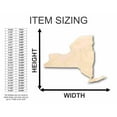 thumbnail image 2 of Unfinished Wood New York Shape - State - Craft - up to 46" DIY 5" / 1/4", 2 of 3