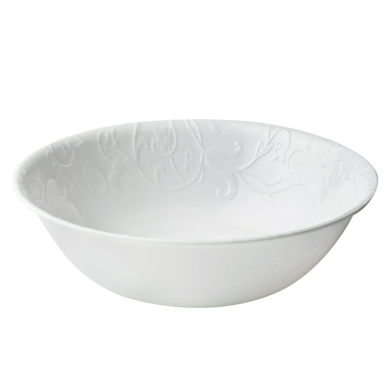 Corelle Bella Faenza 18 Piece Embossed Glass Dinnerware Set Service for 6