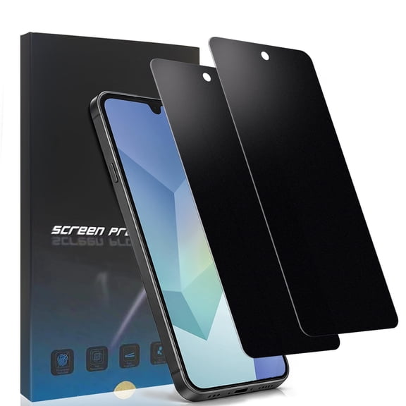ZYQEEE 2 Pack Matte Privacy Screen Protector for Samsung Galaxy A15 - 6.5", Anti Glare, Anti Fingerprint, Anti Spy Tempered Glass,Support Finger ID Protective Glass