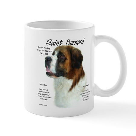 

CafePress - Saint Bernard (Rough) - 11 oz Ceramic Mug - Novelty Coffee Tea Cup