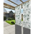 thumbnail image 3 of nqOlkjepod Outdoor Curtains for Patio Waterproof, Teal Spring Floral Outdoor Privacy Panels Grommet, Pastoral Flowers Watercolor Blackout Outside Curtains for Porch/Cabana/Pergola 54"x95", 2 Panels, 3 of 8