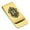 Gold, variant on Stainless Steel Alphabet Letter R initial Classic Slim Money Clip Credit Card Holder