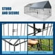thumbnail image 4 of Yeshouse Gallinero de Metal con cubierta a prueba de agua, corral de gallinas para corral, gallinera portátil al aire libre, jaula de animales grande con 4 puertas para la gallina de conejo pato, 4 of 5