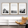 thumbnail image 4 of IDEA4WALL Framed Canvas Print Wall Art Set Black White Snowy Winter Mountain Landscape Nature Photography Modern Art Rustic Scenic for Living Room, Bedroom, Office - 24"x36"x3 Natural, 4 of 5